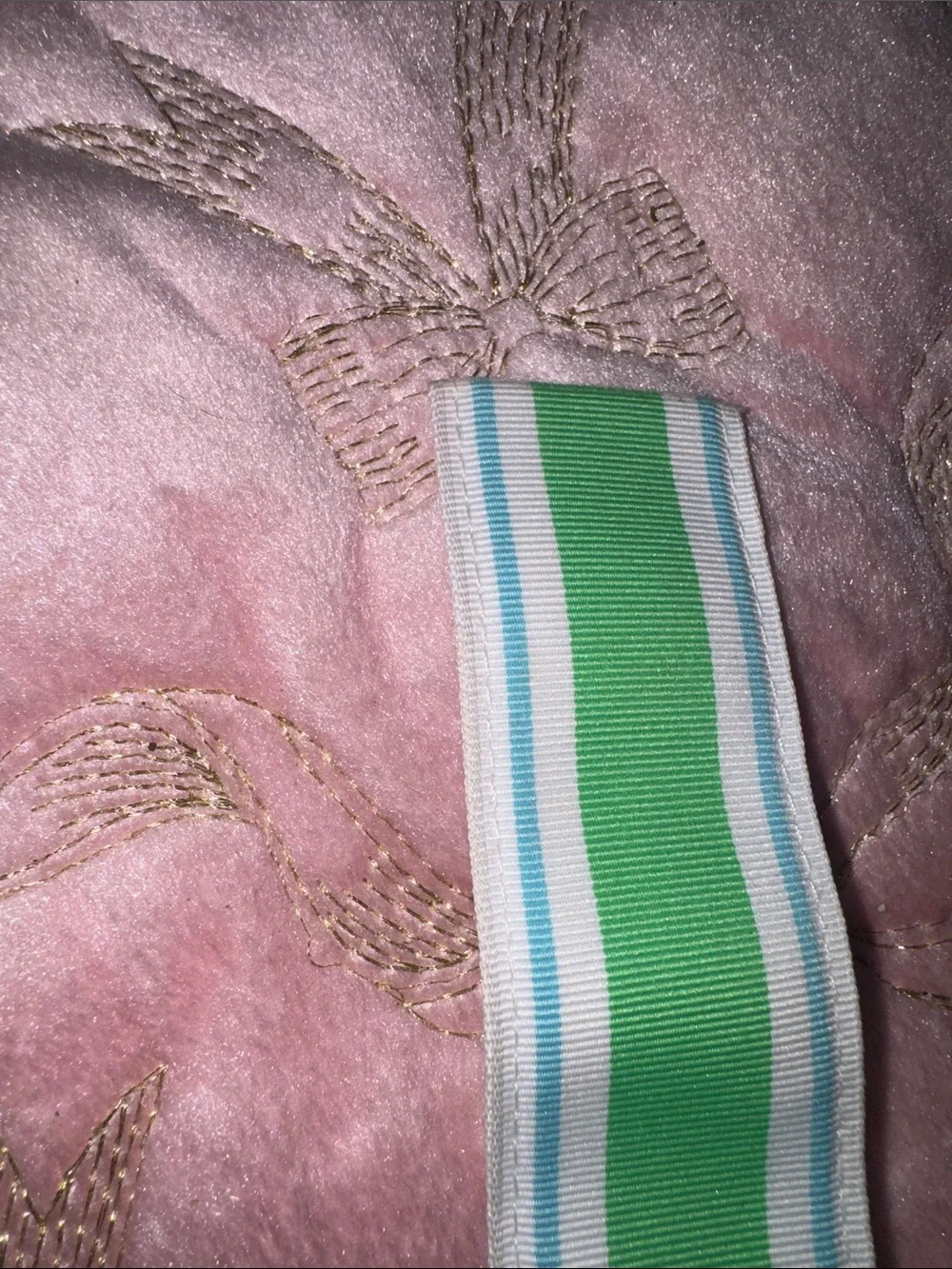 Accessorize striped fabric